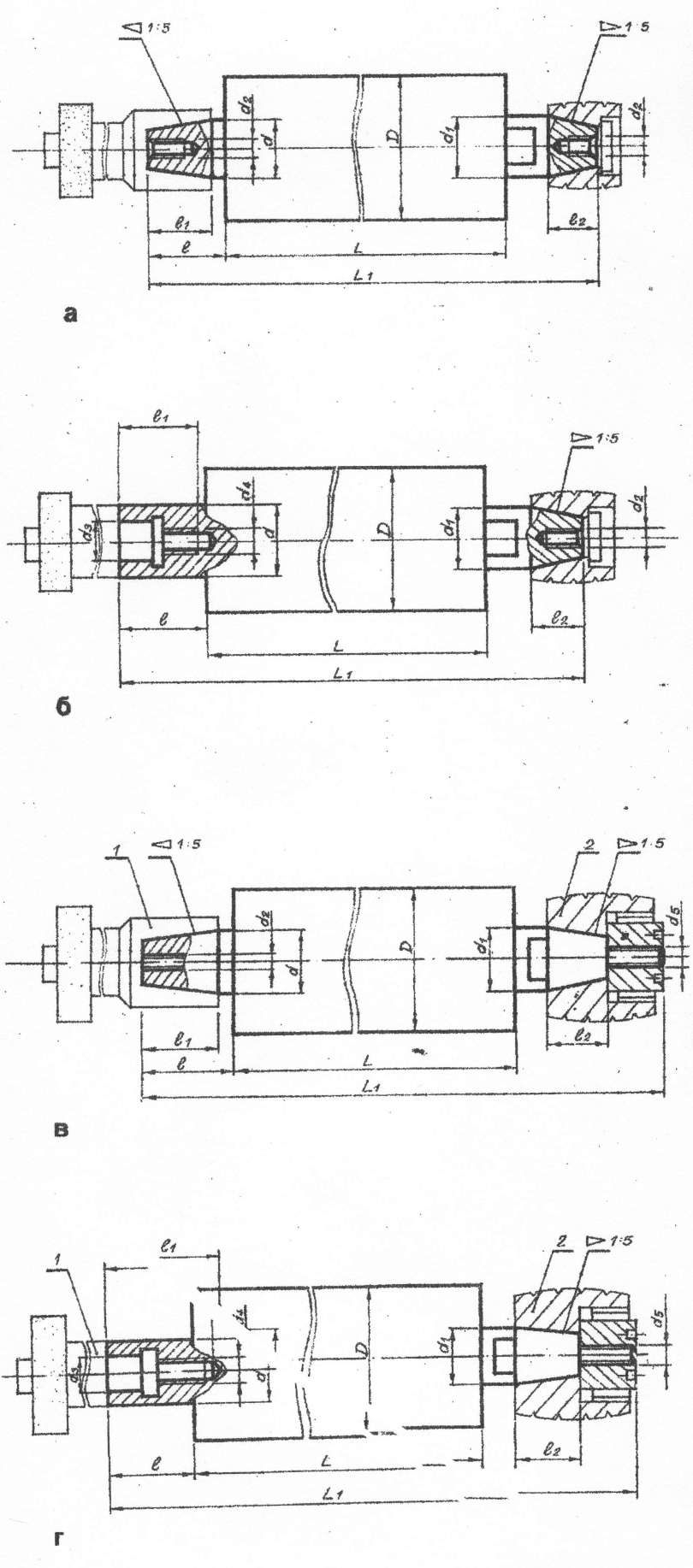 Чертёж головок внутришлифовальных